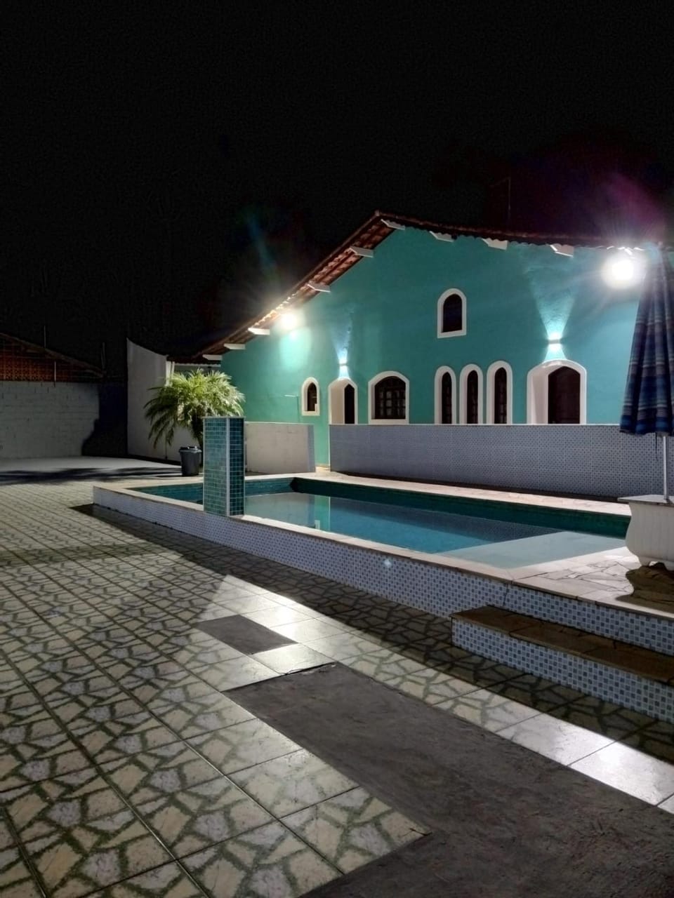 Property building, Night, Pool view