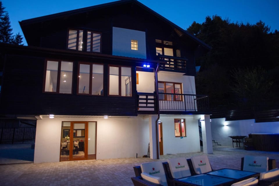 Property building, Patio, Night