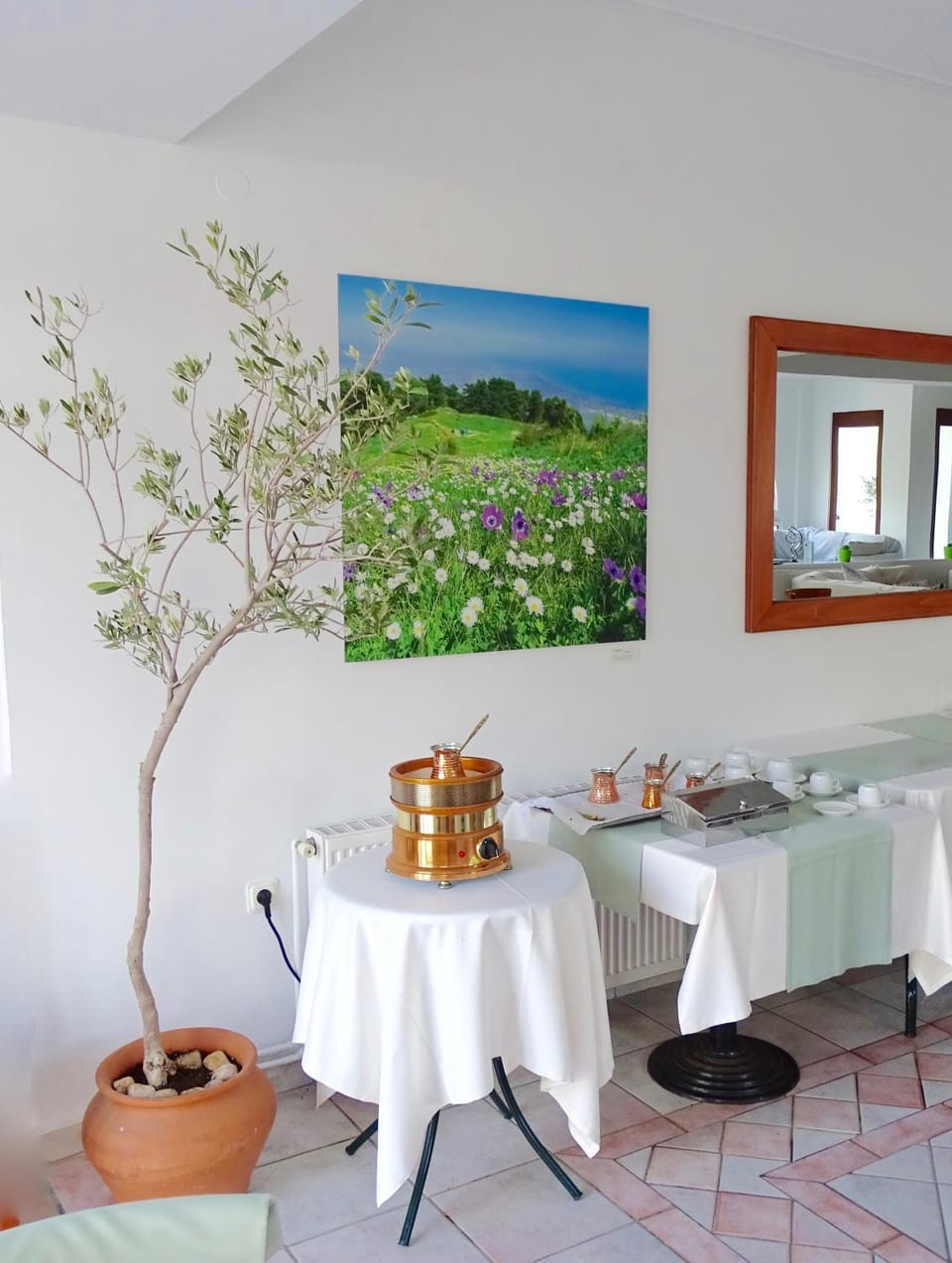 Decorative detail, Buffet breakfast