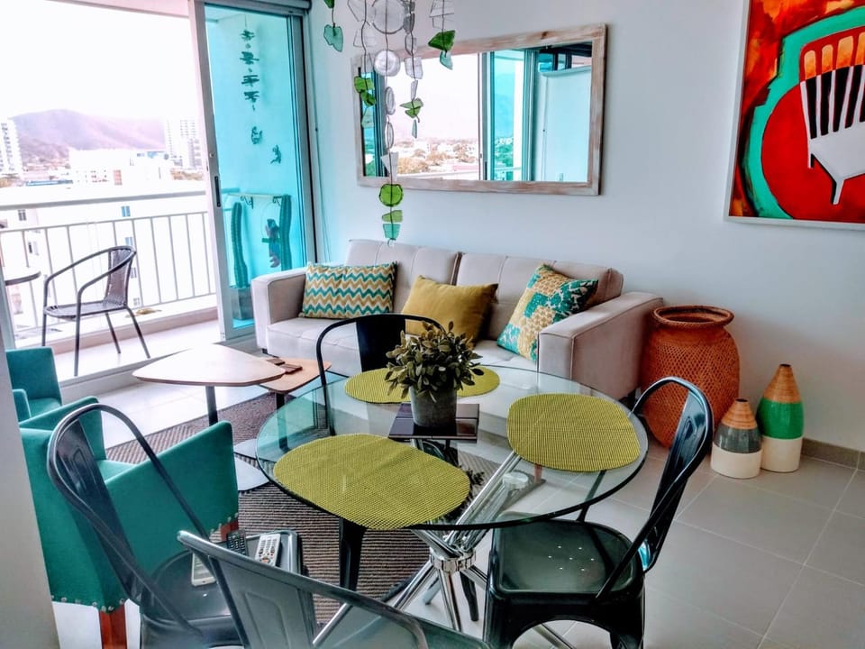 Estupendo y tranquilo apartamento en Santa Marta, El Rodadero Apartment in Gaira