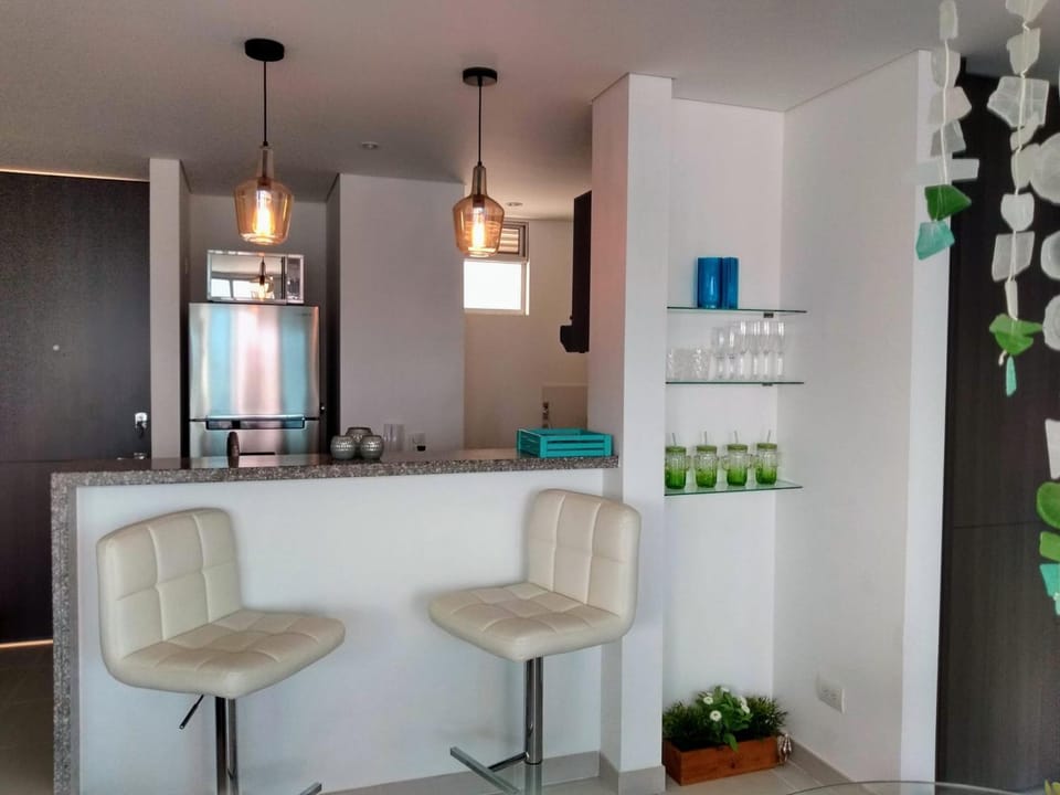 Estupendo y tranquilo apartamento en Santa Marta, El Rodadero Apartment in Gaira