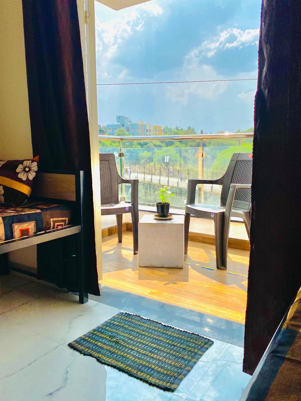 Natural landscape, Balcony/Terrace, Living room