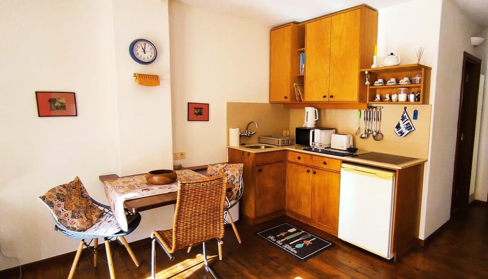 Coffee/tea facilities, Kitchen or kitchenette, Living room, Dining area, minibar, stove, toaster