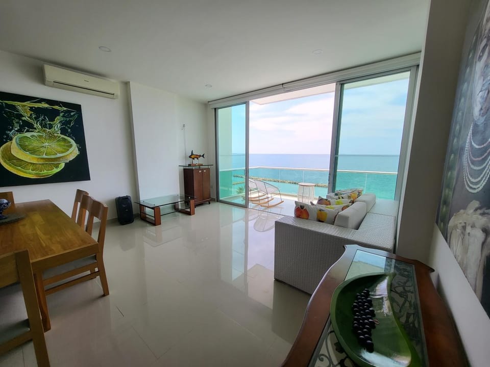 Living room, Beach, Sea view