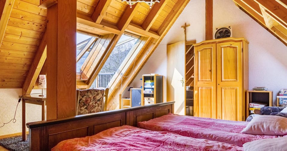Property building, Living room, Bedroom