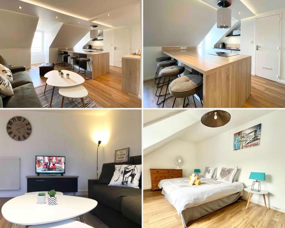 Bed, TV and multimedia, Living room, Photo of the whole room, Seating area, Bedroom, towels, kitchen