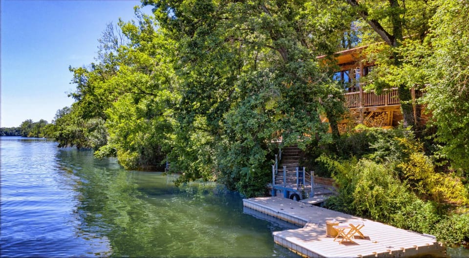 Property building, Natural landscape, River view