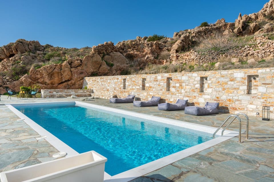 Property building, Living room, Swimming pool