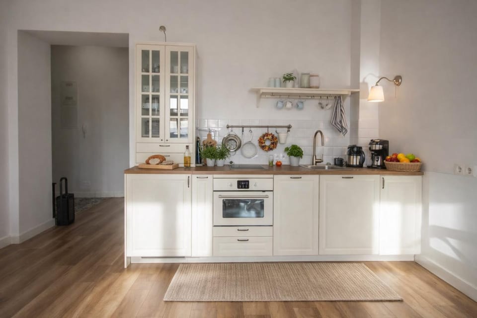 Coffee/tea facilities, Kitchen or kitchenette, Food and drinks, Food, oven, stove