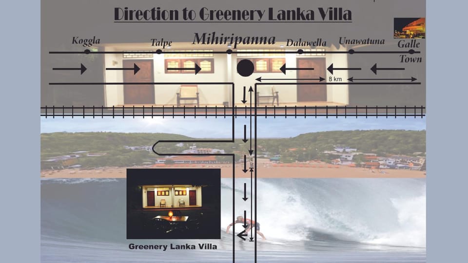 Greenery Lanka Bungalow House in Southern Province