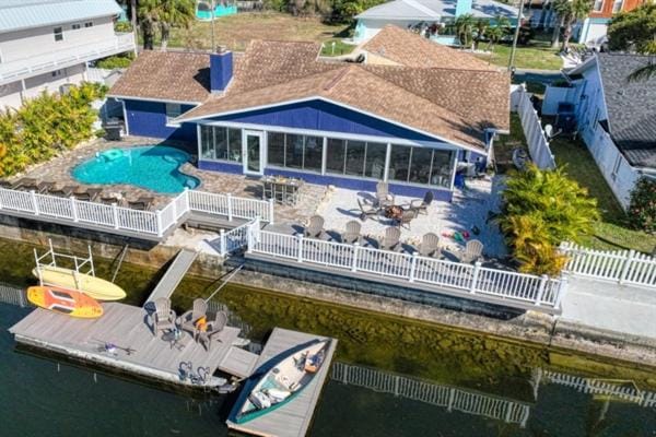 Waterfront Home, 5 bedrooms, Heated Pool, Sunsets! House in Hernando Beach