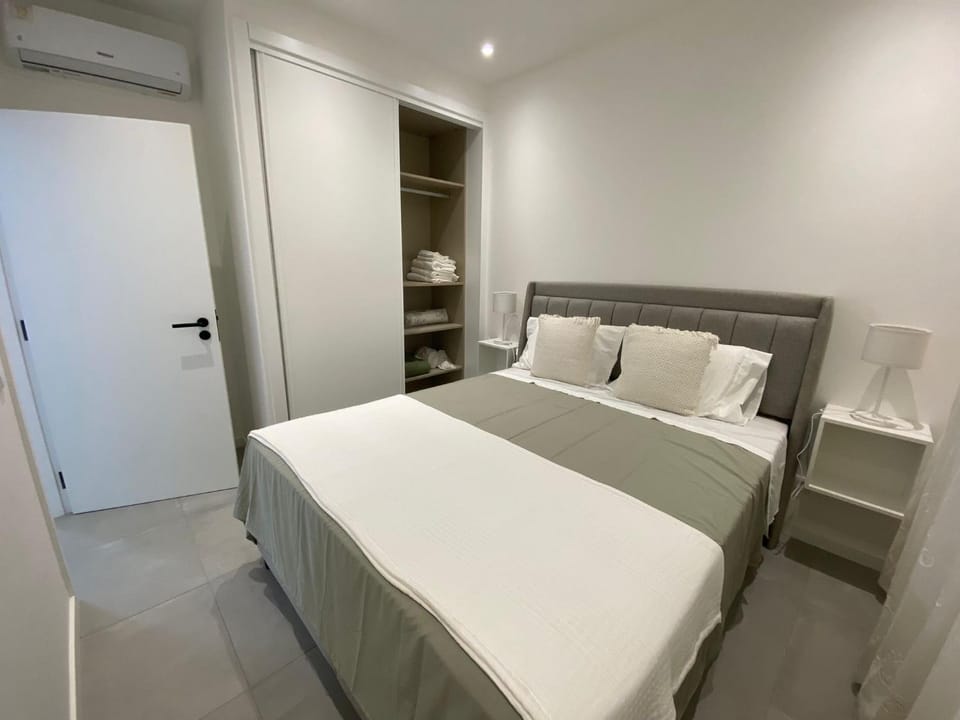 Bed, Photo of the whole room, Bedroom, towels, wardrobe, air conditioner