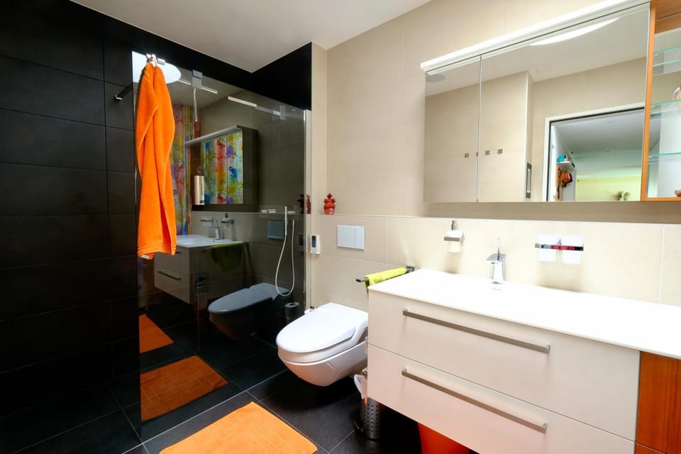 Shower, Toilet, Bathroom, bidet, towels, towels