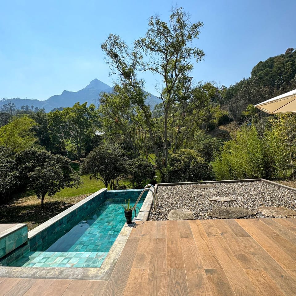 Natural landscape, Mountain view, Pool view, Swimming pool