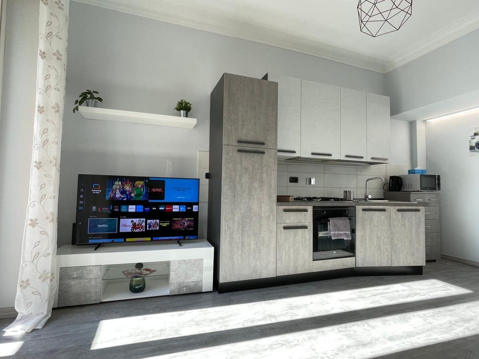 TV and multimedia, Kitchen or kitchenette, Living room, minibar, stove