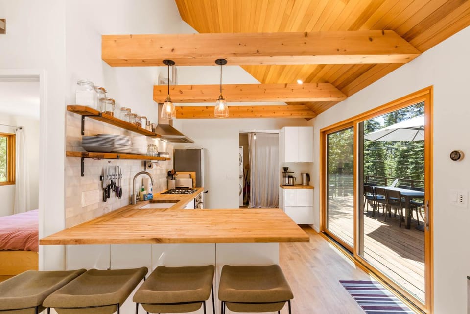 Wildwood - Modern 2 BR with Private Hot tub Walk to North Tahoe Regional Park House in Tahoe Vista
