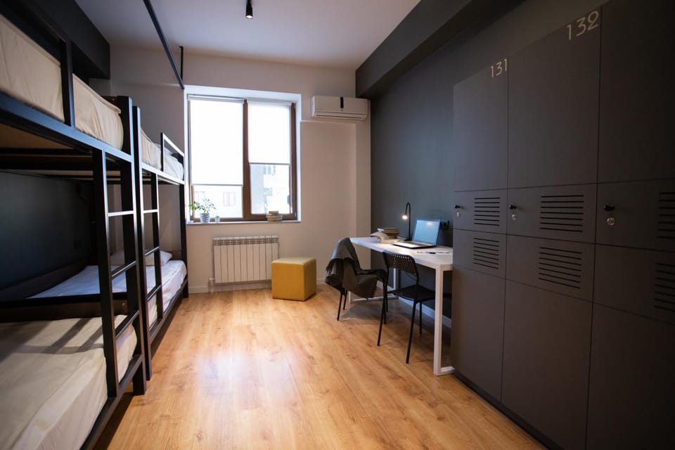 Photo of the whole room, bunk bed