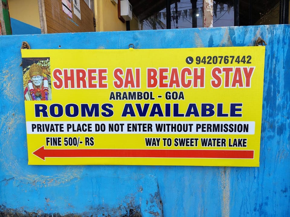 Shree Sai Beach Stay Bed and Breakfast in Goa, India