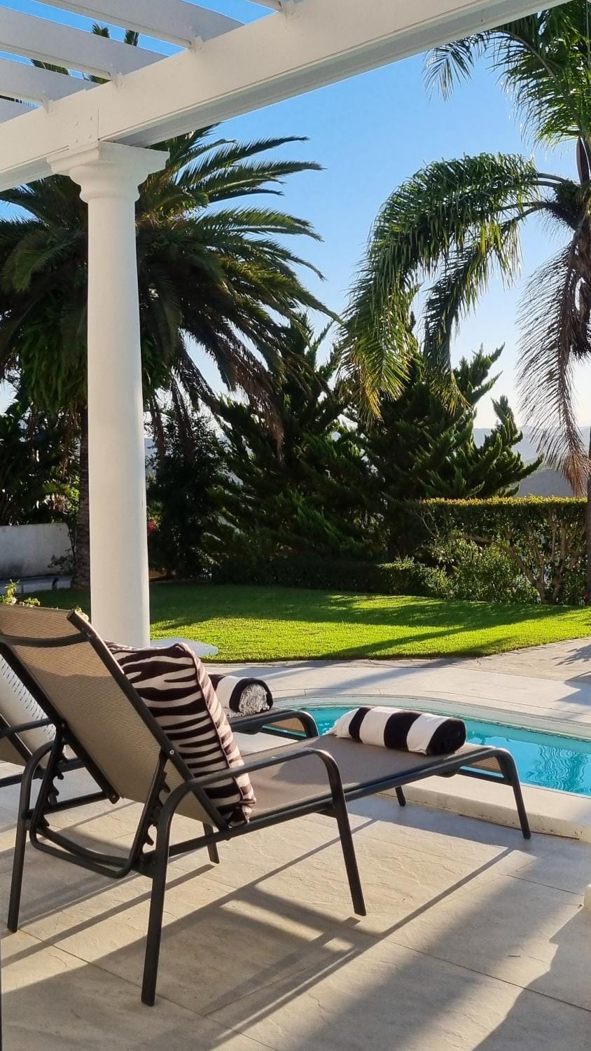 Garden, Pool view, sunbed