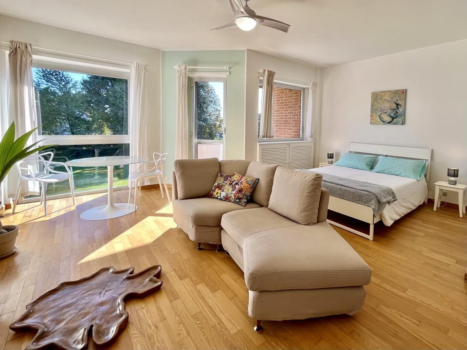Bed, Living room, Photo of the whole room, Seating area, Dining area, Bedroom, fireplace