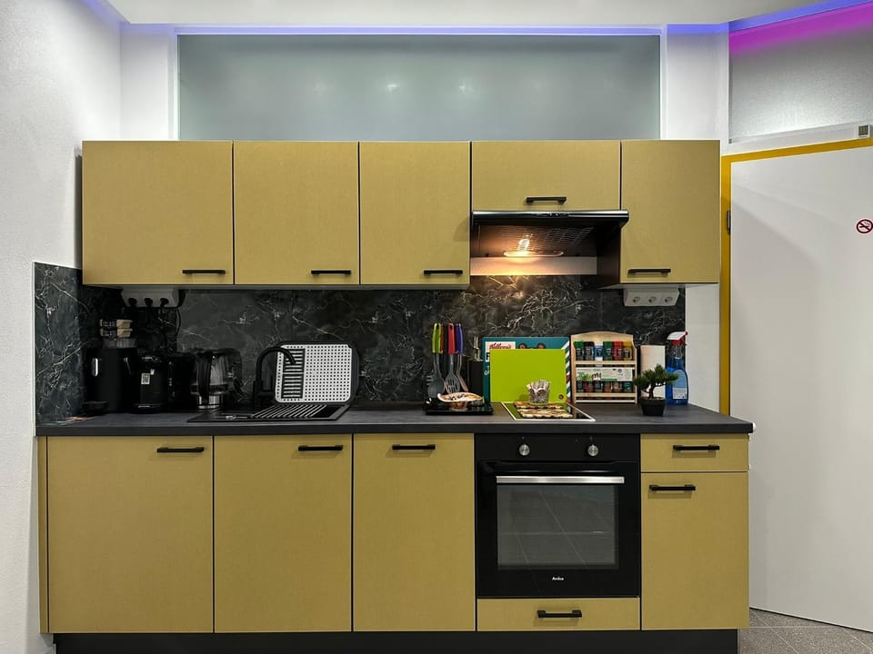 Coffee/tea facilities, Kitchen or kitchenette, minibar, oven, pet friendly, stove, toaster