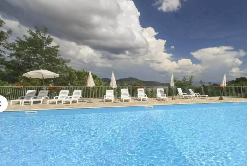 Property building, Living room, Swimming pool