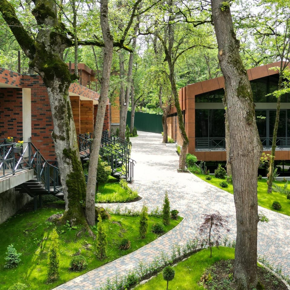 Property building, Day, Natural landscape, Garden, View (from property/room), Garden view