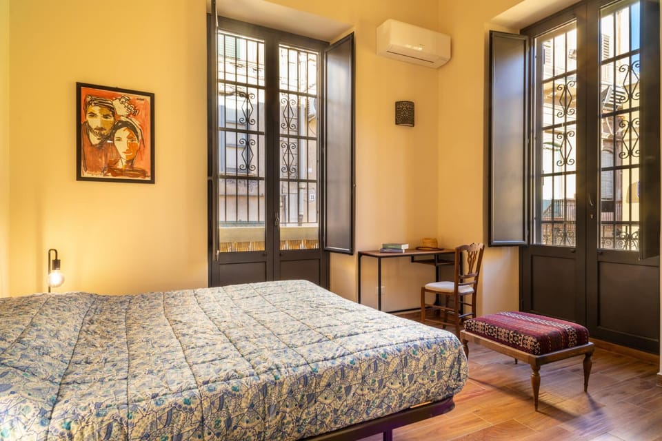 Property building, Living room, Bedroom