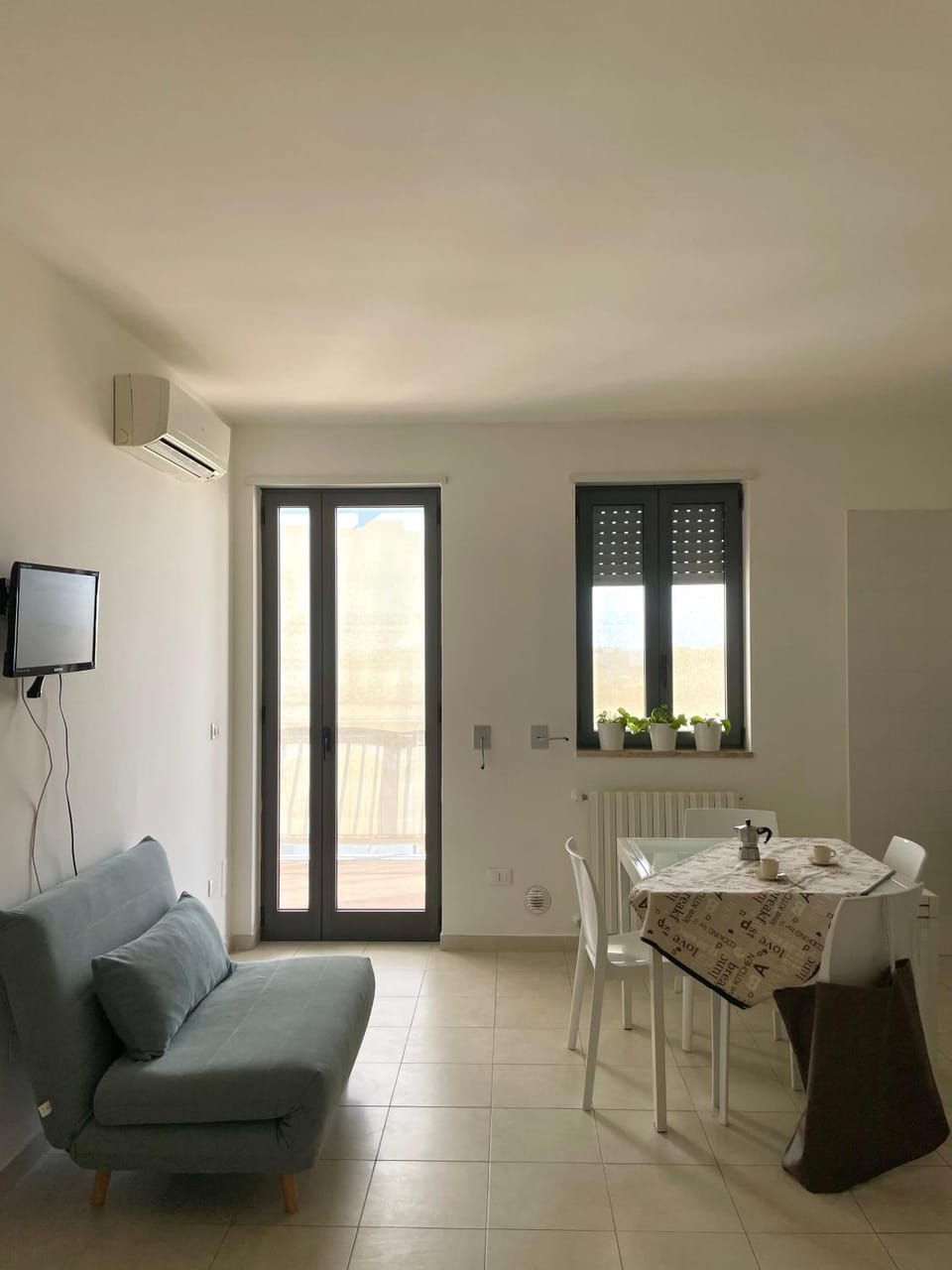 Dining area, air conditioner