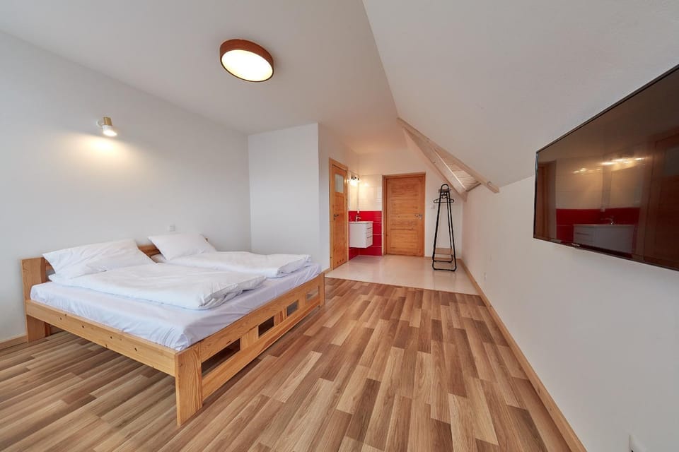 Bed, TV and multimedia, Photo of the whole room, Bedroom
