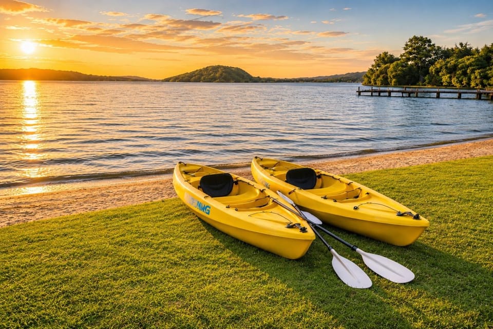 Day, Natural landscape, Activities, Lake view, Sunset