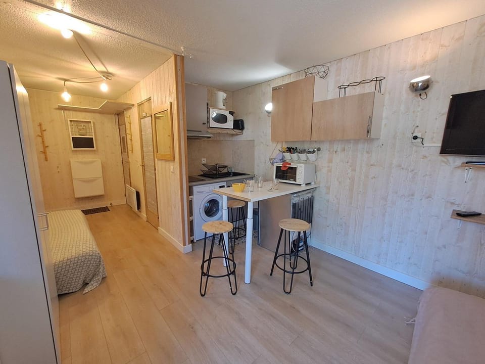 Studio cosy 3 pers, animaux ok, parking - Les Deux Alpes - FR-1-516-213 Apartment in Les Deux Alpes