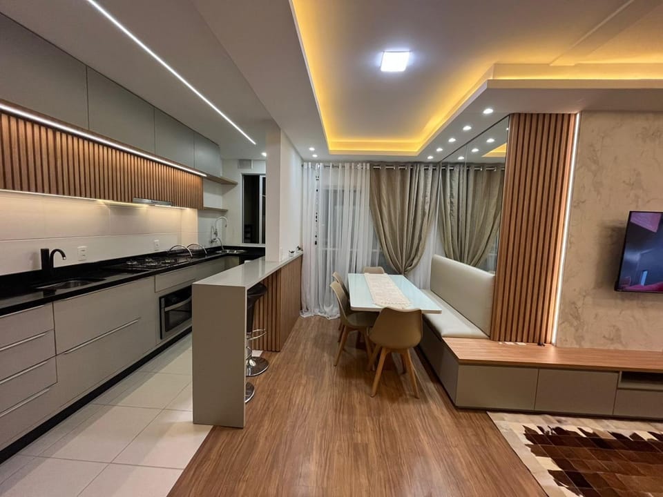 Apê pé na areia com vista mar e próximo ao Beto Carrero - Condomínio Vila Açoriana Apartment in State of Santa Catarina