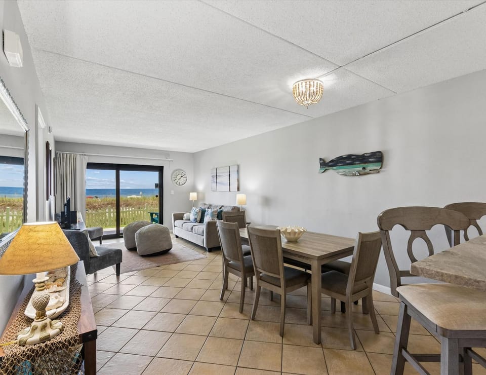 View (from property/room), Living room, Seating area, Dining area, Sea view, furniture