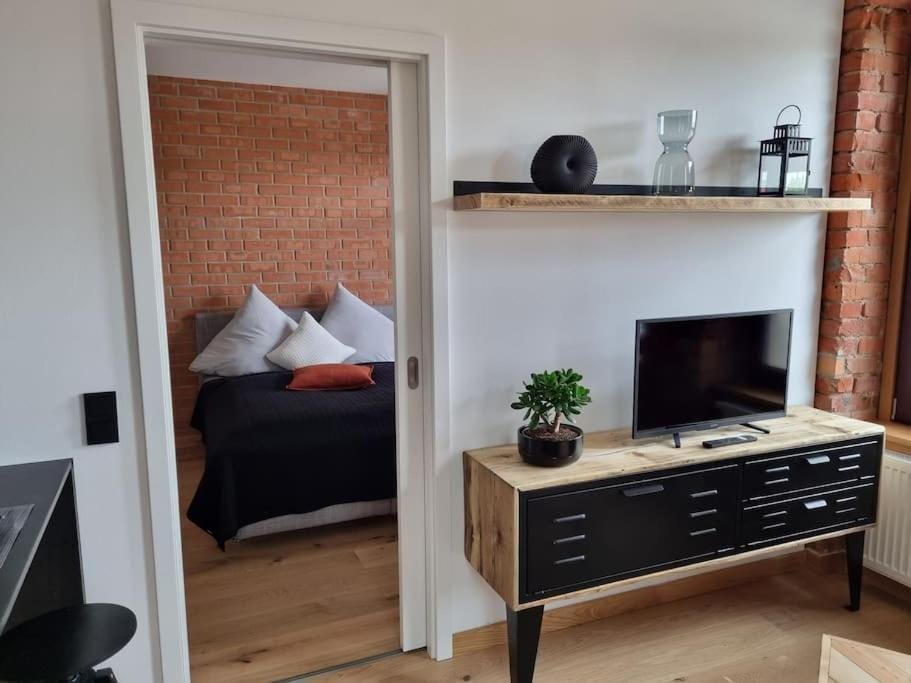 Bed, TV and multimedia, Living room, Bedroom