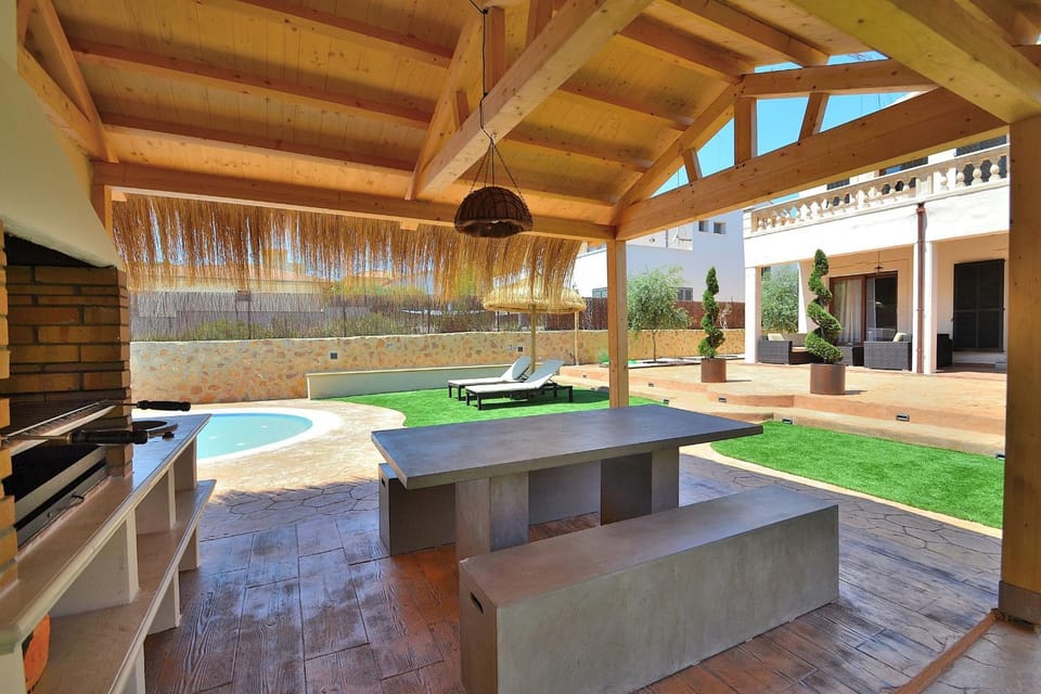 Patio, Day, Natural landscape, Garden, Garden view, Pool view, Swimming pool