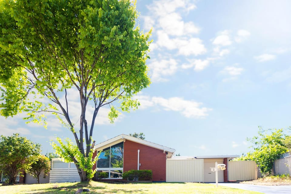 Property building, Spring, Garden view