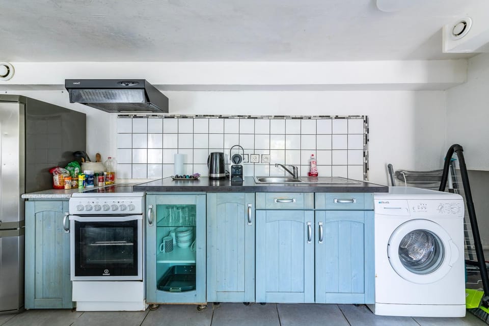 washing machine, kitchen