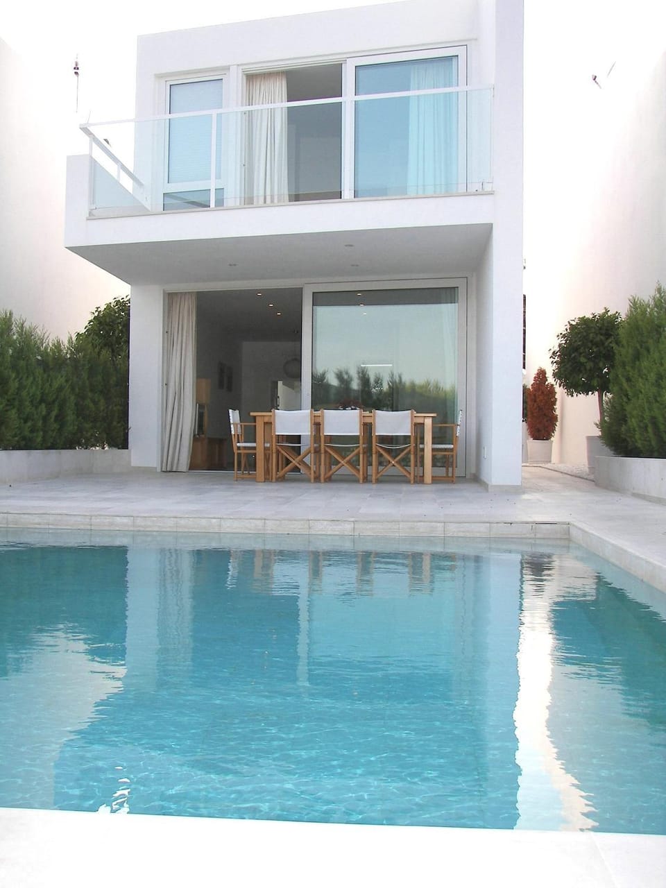 Patio, Facade/entrance, Day, Swimming pool