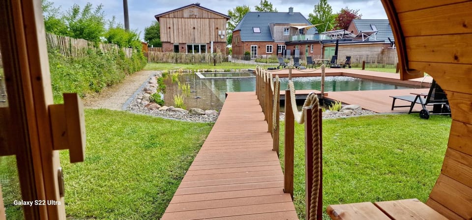 Property building, Natural landscape, Garden, Garden view, Swimming pool