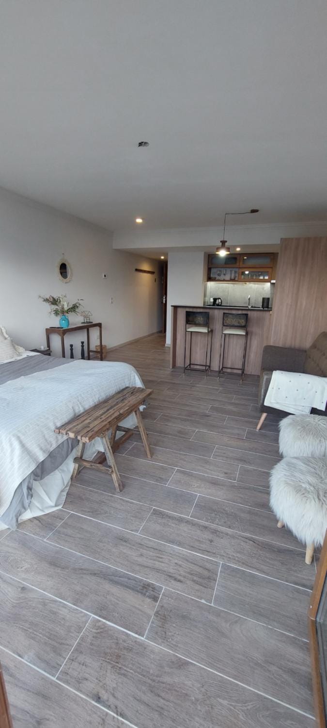 Kitchen or kitchenette, Living room, Dining area