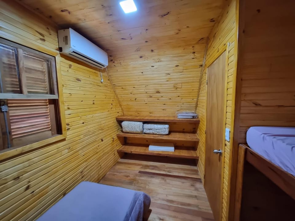Bed, Bedroom, bunk bed, air conditioner