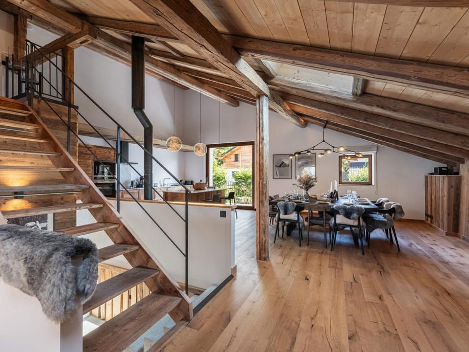 Chalet convivial à proximité des pistes avec balcon et WIFI Chalet in Saint-Gervais-Bains