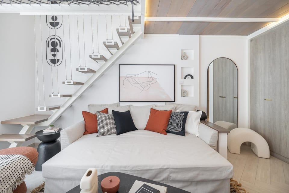 Fashionable loft with catamaran net in JVC Apartment in Dubai