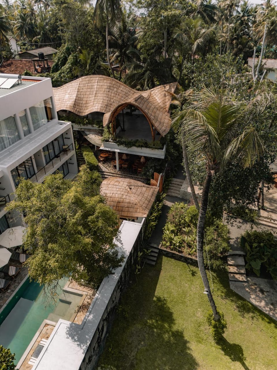 Property building, Garden view