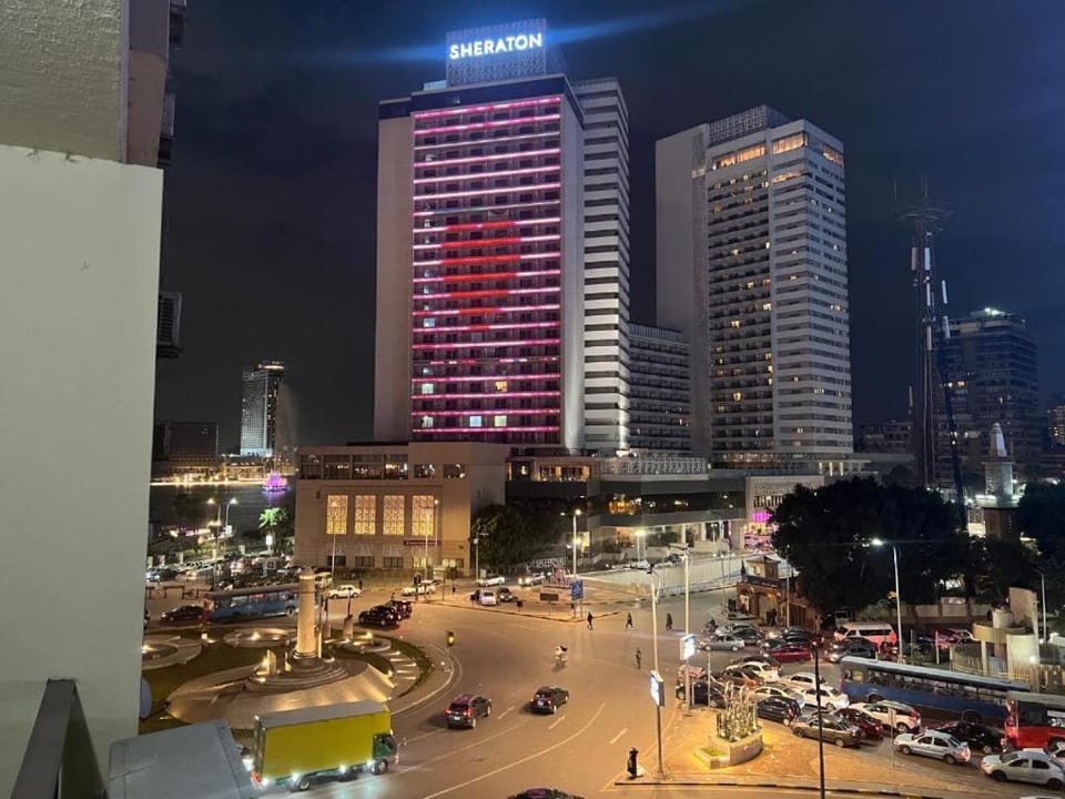 Property building, Night, Neighbourhood, Bird's eye view, Balcony/Terrace, City view, Street view, Location, Parking