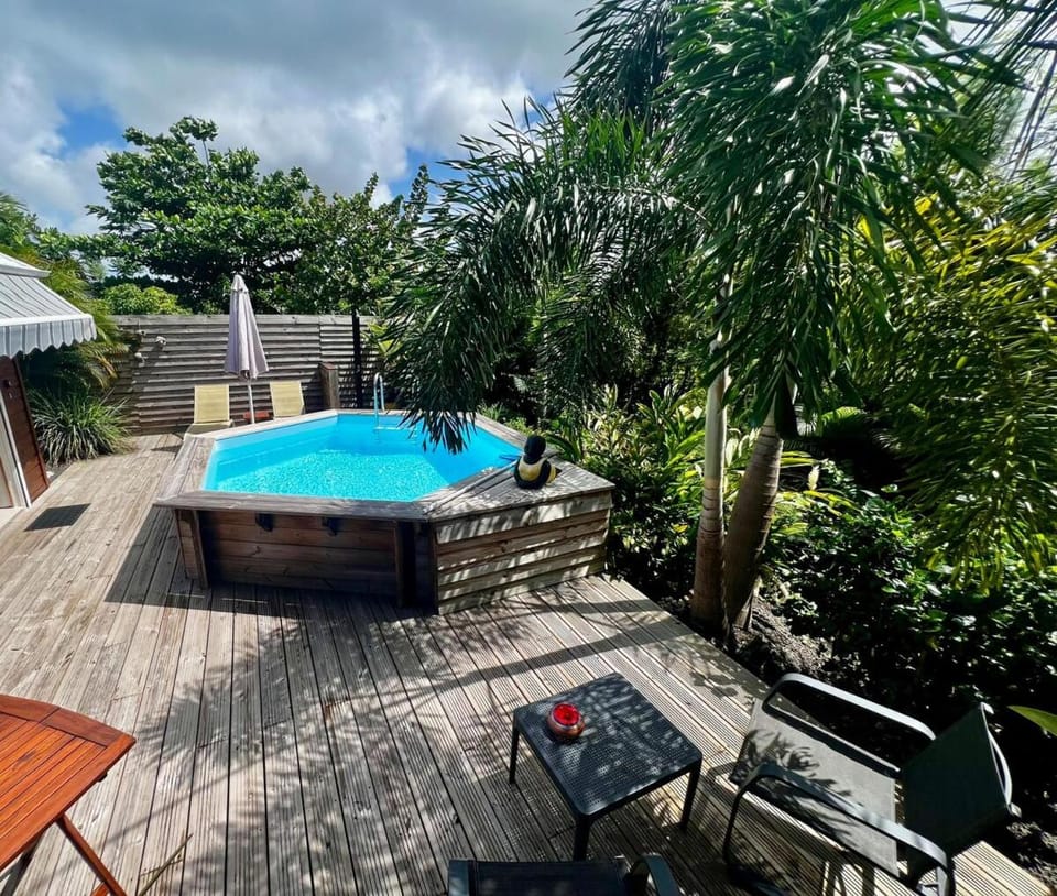 Patio, Day, Garden, Pool view, Swimming pool