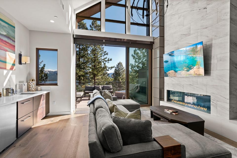 Appreciate this exclusive private penthouse located on Lake Tahoe House in Crystal Bay