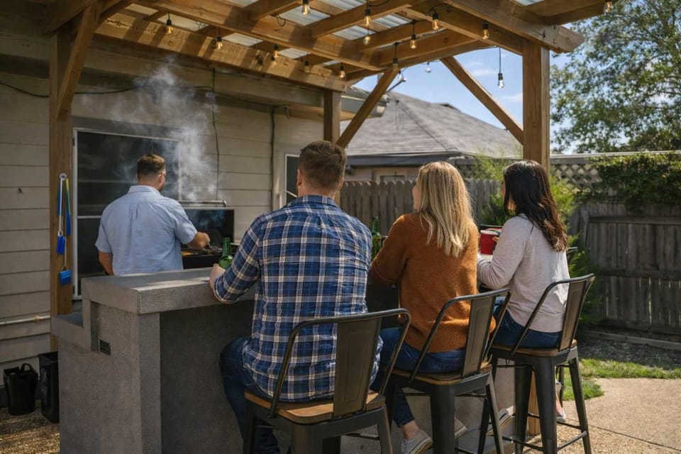 Elite 4BR 2BA Holiday Home with Hot Tub, Pool, and BBQ House in Fort Worth
