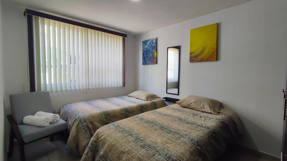 Bed, bunk bed, towels